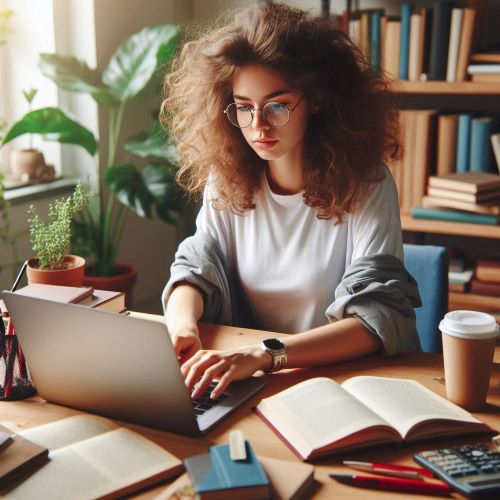 image d'illustration : Charly devant son pc